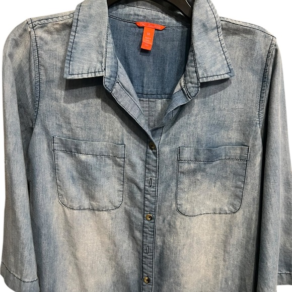 Chelsea & Violet Blue Denim Top - Picture 3 of 8